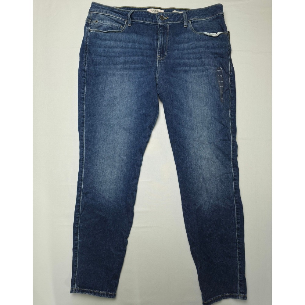 GUESS Sexy Curve Denim Jeans‎ Womens XS Blue Tapered Y2K Aesthetic Glam Chic NWT